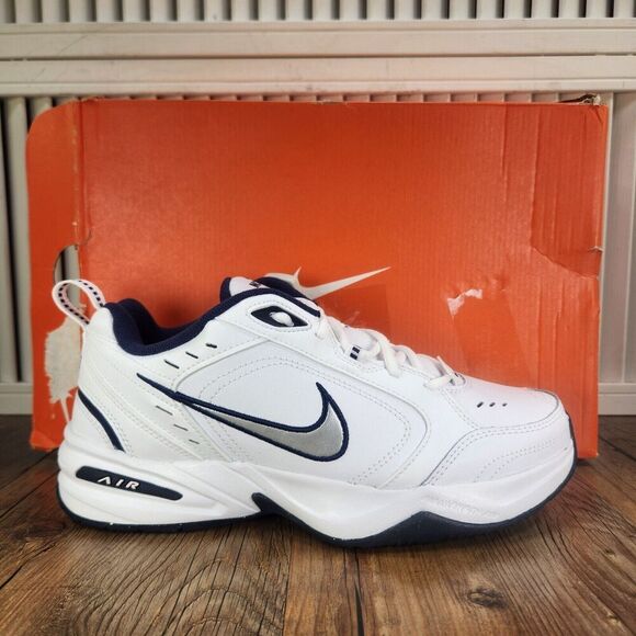 Nike Other - Nike Air Monarch IV Mens 8.5 White Silver Dad Training Sneakers Shoes 415445-102